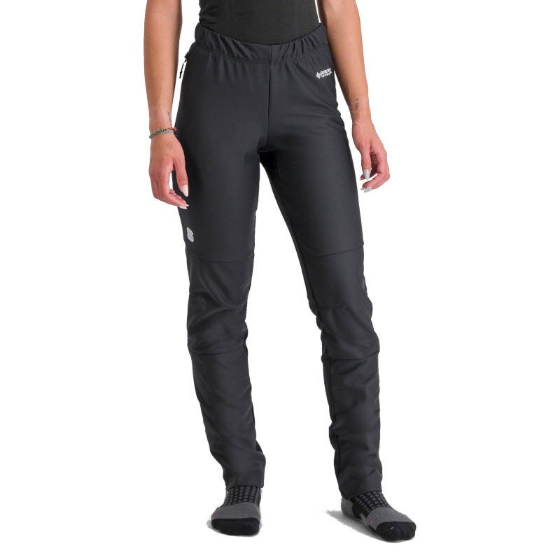 Langrennsbukser dame Sportful Squadra W Pants Short Zip 2024 svart Langrennsbukser dame Sportful Squadra W Pants Short Zip 2024 svart